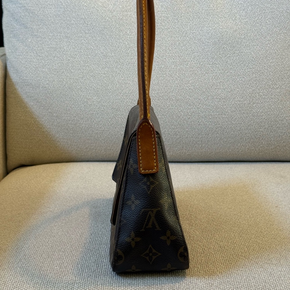 Louis Vuitton Mini Looping Dark Brown Monogram Shoulder Bag - Picture 2 of 8